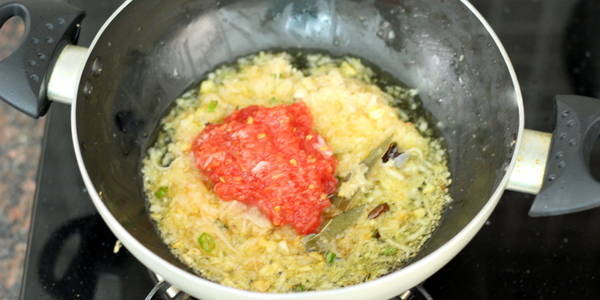 Chole Paneer Masala Recipe adding tomato