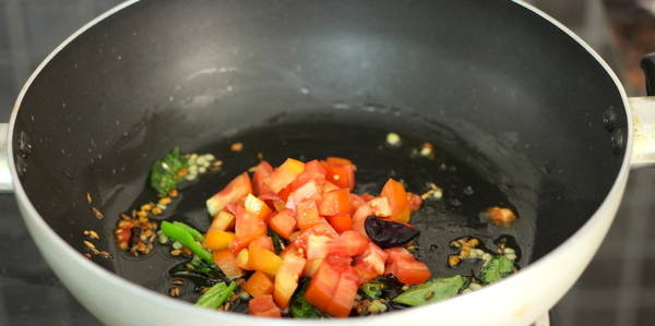 Gujarati Dal Recipe  adding tomato