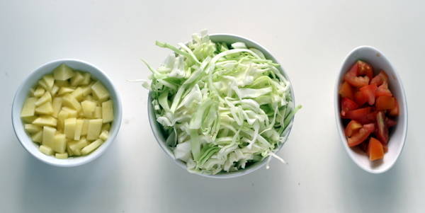 aloo cabbage sabzi ingredients