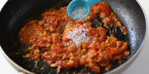 tomato peanut curry  adding sugar