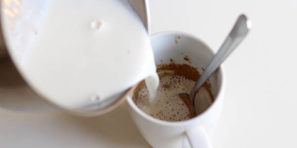 hot coffee recipe add milk in coffee