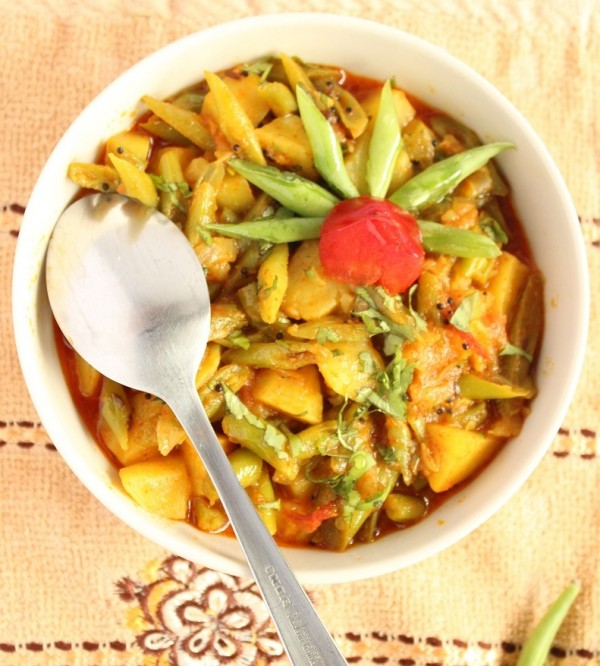 potato green beans sabzi