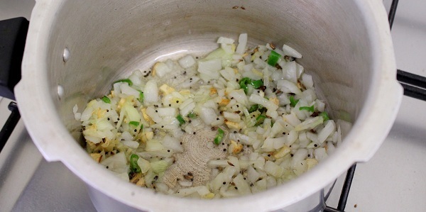 masala fada khichdi daliya khichdi adding onion