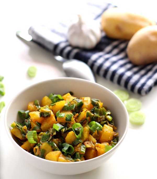 potato spring onion curry recipe