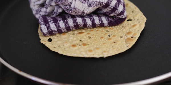 roasted masala papad roasting