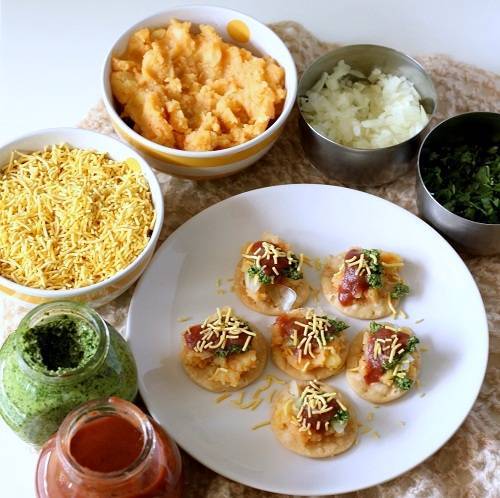 sev puri chaat recipe step 6