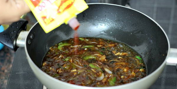 dry manchurian recipe tomato ketchup