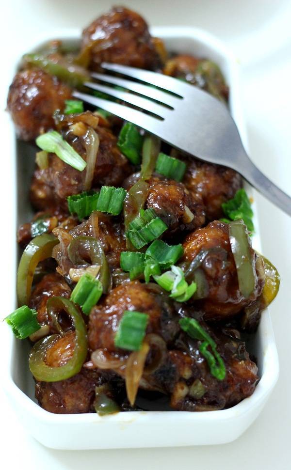 indo chinese dry manchurian recipe