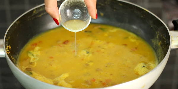 Gujarati Dal Recipe  adding lemon juice