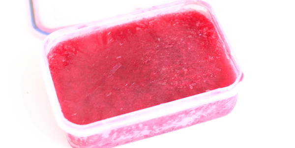 Pomegranate Orange juice ice made