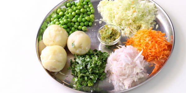 Vegetable Paratha ingredients