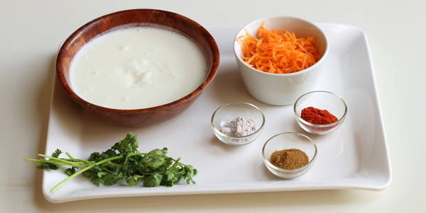 carrot raita recipe ingredients