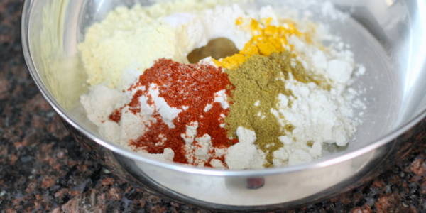 masala puri recipe spices in wheat flour