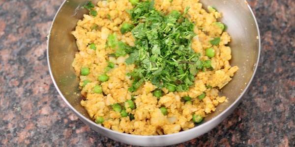 poha patties recipe coriander cilantro