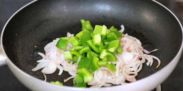 capsicum pulao  capsicum