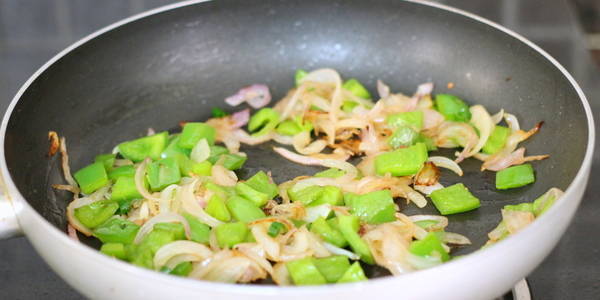 capsicum pulao cooking