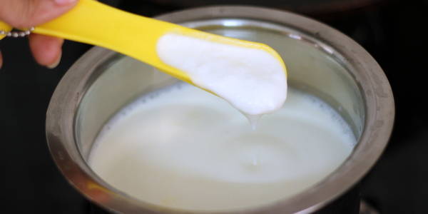 how to make curd step by step recipe  adding curd