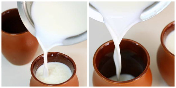 how to make curd step by step recipe pouring in cointerner