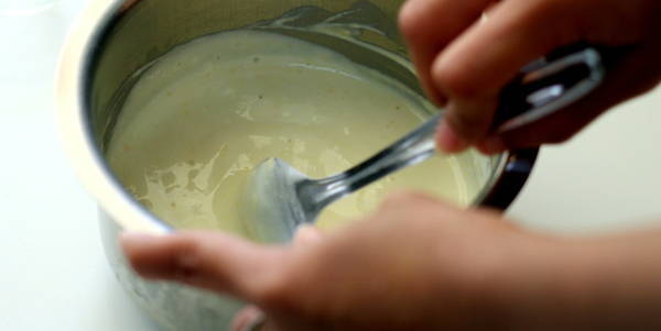 maharastrian kadhi recipe yogurt besan mix