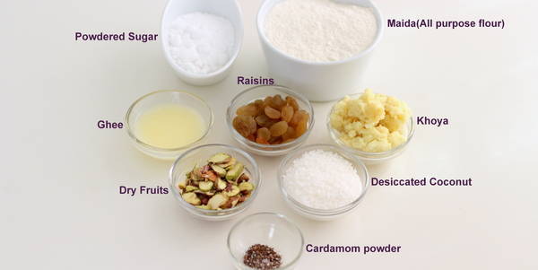 Gujiya Recipe ingredients