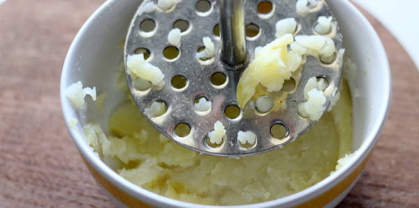 boiled potato mashed for farali alu sabzi