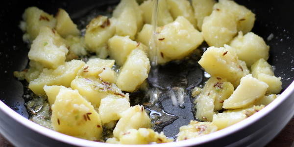 farali aloo sabzi boiled potato