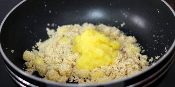 pineapple halwa recipe add pineapple puree