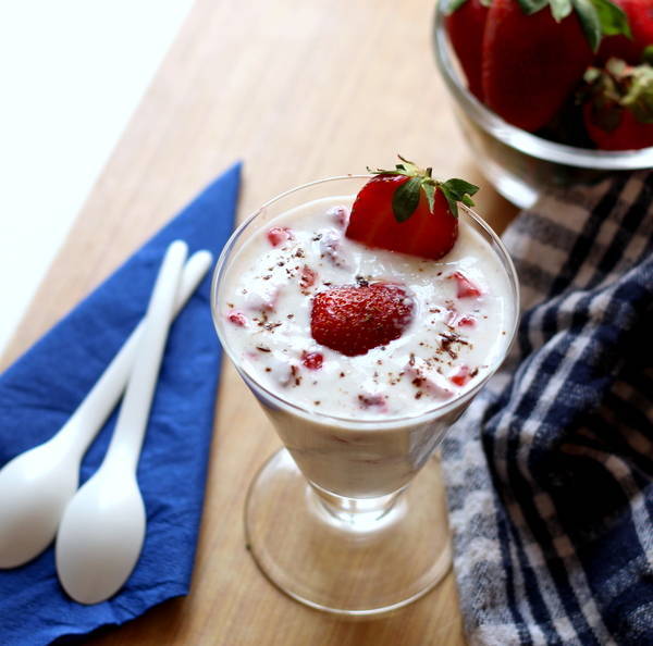 strawberry raita recipe step by step