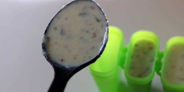 Malai Kulfi Recipe pouring in mold