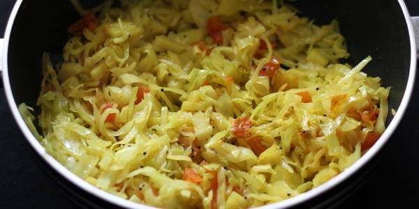 aloo cabbage sabzi stir fried cabbage in spices