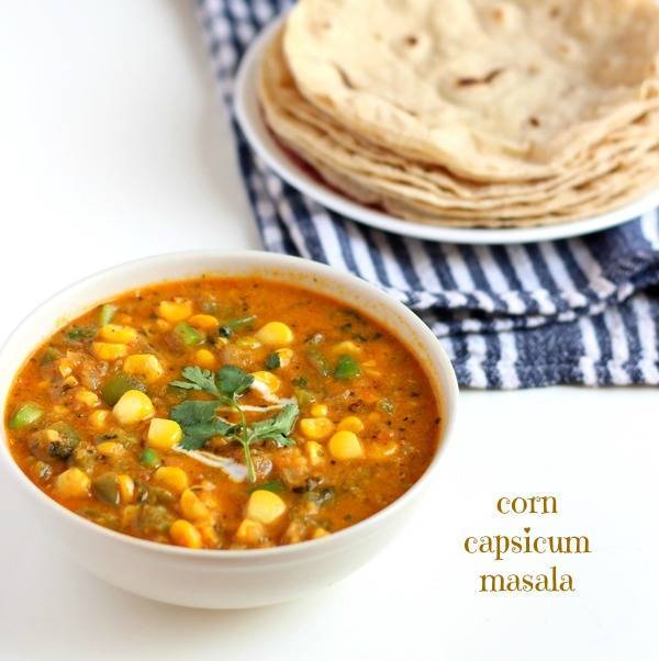 corn capsicum masala recipe step by step