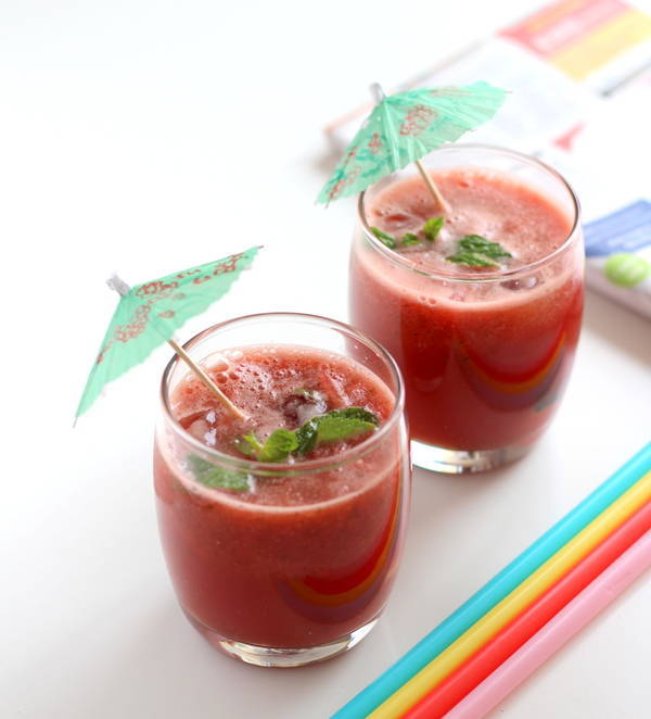 watermelon mint drinks juice recipe