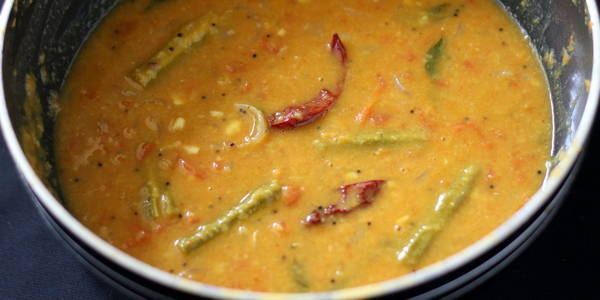 Sambar Recipe cooked sambar