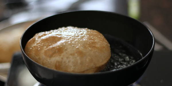 deep frying poori bhaji recipe