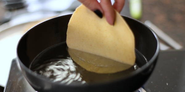 frying pooris for puri bhaji recipe