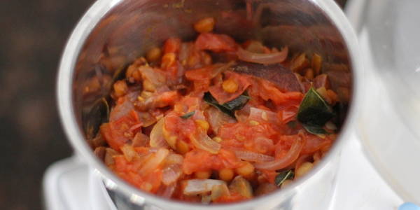 onion tomato chutney grind chutney in food processor