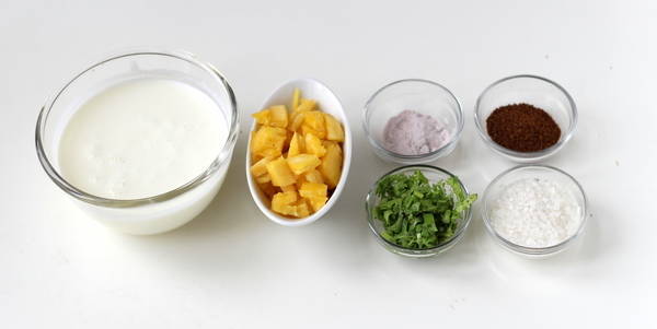 ingredients for pineapple raita recipe