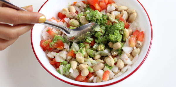 collegian chaat recipe  mix well