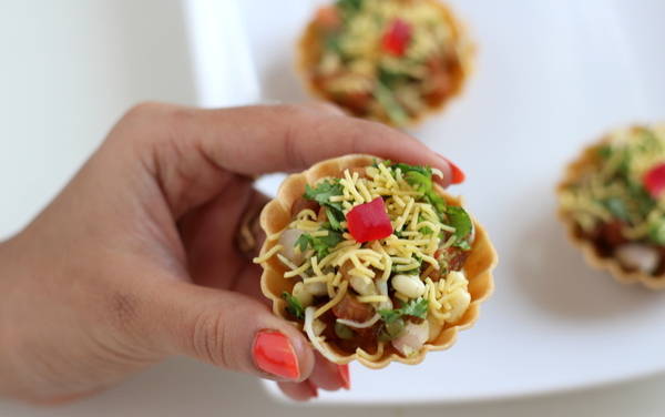 canapes chaat recipe basket chaat
