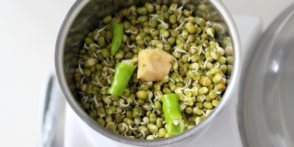 moong dal puri recipe mung sprouts green chilies