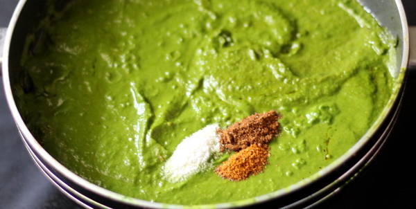 palak paneer recipe add indian spices