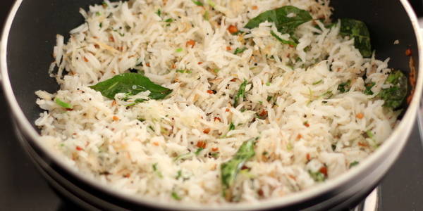 coconut rice recipe ready