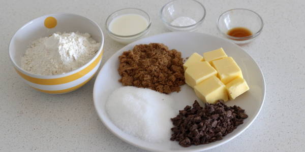 eggless Chocolate Chips Cookie ingredients