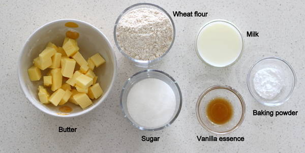 eggless whole wheat biscuits ingredients