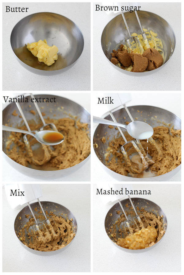 eggless banana cake recipe mix ingredients