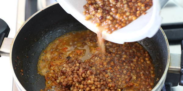 sabut masoor dal recipe add boiled masoor dal