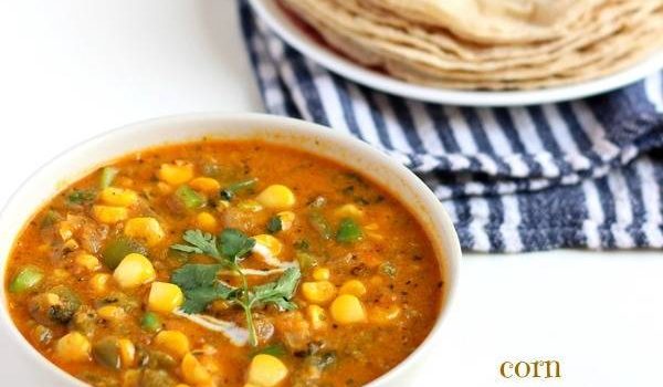corn capsicum masala recipe step by step